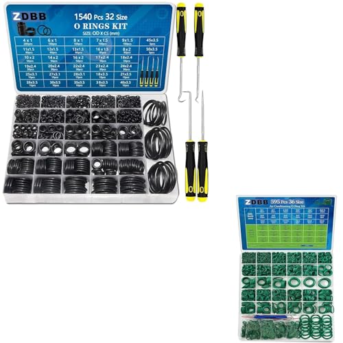Kit joints toriques ZDBB 1540 pcs haute résistance pour climatisation auto