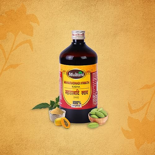 Image of Multani Maharasnadi Kwath Kadha | Relief From Neck, Lower Back & Joints Pain | Reduces Pain, Inflammation & Stiffness Of Joints | Helpful In Vata Dosha | 450 Ml