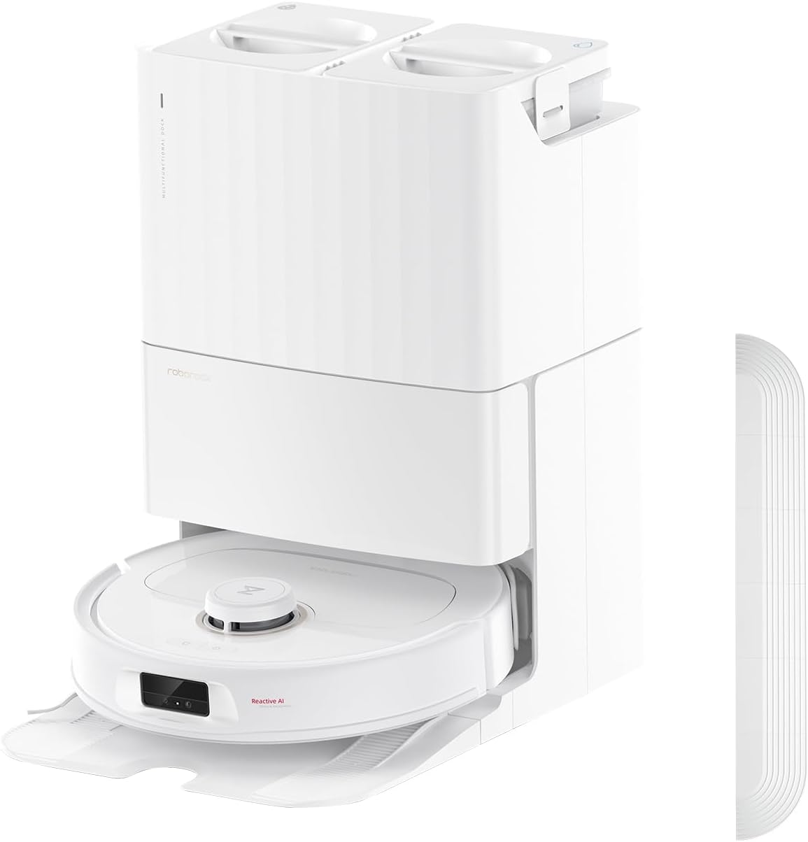 roborock Qrevo MaxV Robot Vacuum and Mop with Threshold Strip