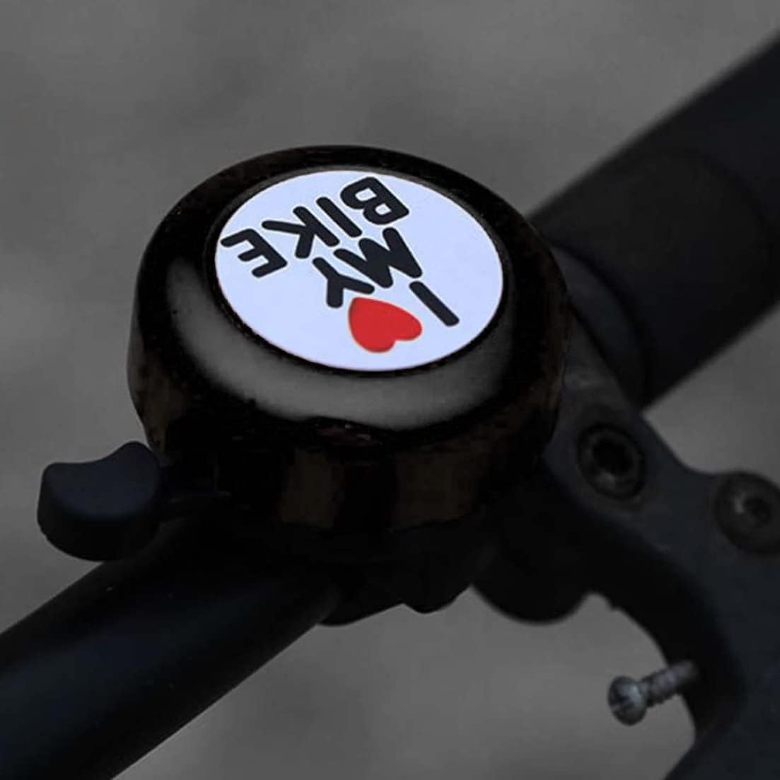 Shirene Campanello per Bicicletta,I Love My Bike Campanello Bici Bambino Campanello Bici con Suono Forte e Chiaro,Alluminio Campanello per Bici Set per la Maggior Parte delle Biciclette Nero