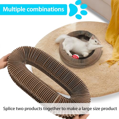 Rascador Foldable Accordion para Gatos con Juguetes miniatura 6