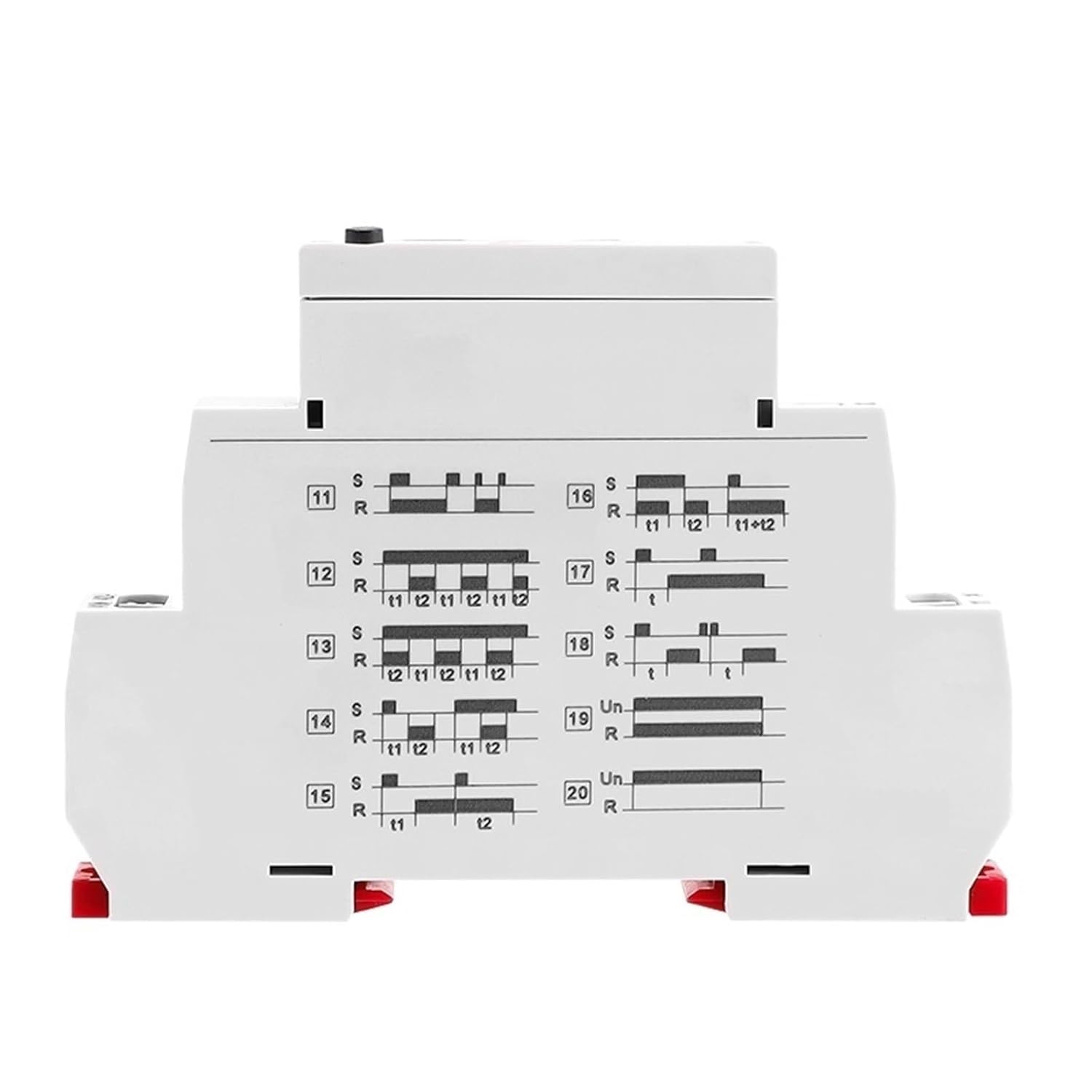 GRT8-X Digital Setting Multifunction Time Relay 20 Functions 16A AC/DC12V-240V Wide Range Voltage 1Pcs(GRT8-X1 AC230V)