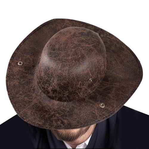Generisch Disfraz de pirata sombreros | sombrero colonial de piel | Accesorios de disfraz para teatro, carnaval, escuela, fiesta familiar, cumpleaños, cosplay, actuación en escenario