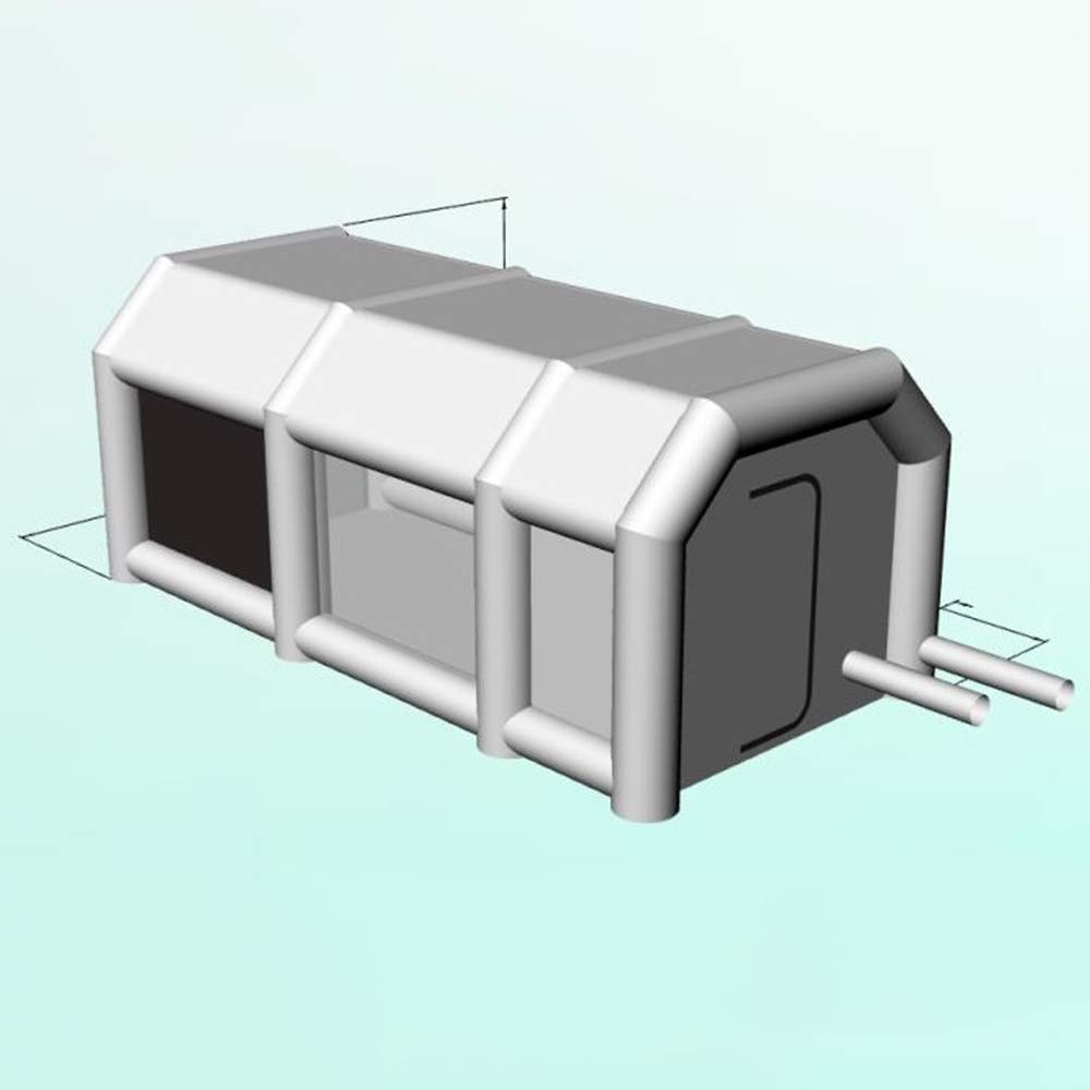 Aufblasbar Camping Tiny House Luft Lackierkabine Pavillon Lackierzelt Inflatable Tent Campingzelt Tragbare Aufblasbare SprüH Farbe Kabine Zelt Werkstatt Luftzelt Mit Luftfilter Ohne GebläSe 15kg