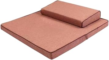 Meditation Cushion - Floor Pillow for Adults - Floor Seating & Meditation Pillow - Yoga Bolster with Washable CoverSize70x70cm28x28inch,ColorLight Coffee1