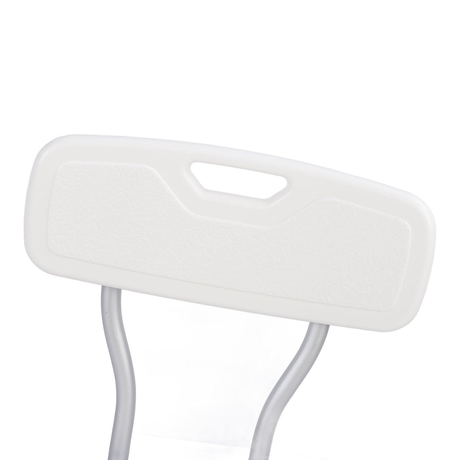 Generic Silla de Ducha con Respaldo Ajustable en Antideslizante para Personas Mayores y Discapacitadas, Aleación de Aluminio de 250 Libras