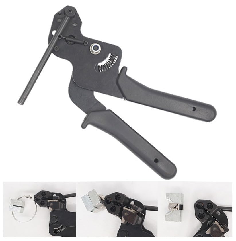 Herramienta de apriete de alambre de acero inoxidable para ataduras de cables para alicates de pistola de corbata, dispositivo de tensión de ajuste automático LS-600R
