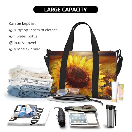 Travel Duffle Bag Weekender Bags for Women Adjustable Large Capacity Travel Overnight Bags Foldable Carry On Tote Bags Lightweight Sport Gym Bag for Travel/Gift4