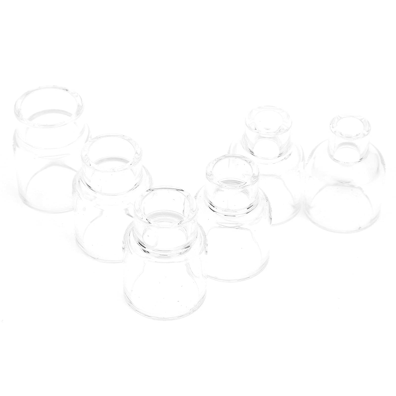 Focket Kit Accessori Torcia Saldatura, 14pcs Ugello in Vetro, Pinza | Ugello per tazza di vetro con morsetto in tungsteno, tazza per ugello per elettrodo, materiali di consumo per torcia per