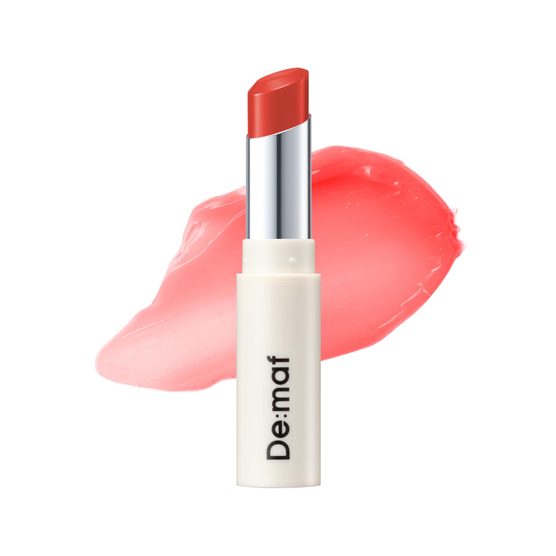 De:maf Demaf Gloss Balm, Moisturizing Hydrating Lip Gloss Balm; Sheer Tint, Buildable Colour, Glossy Shine, Non-Sticky, Long-Wear, Lip Plumper, Clean
