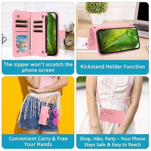 Étui Google Pixel 8A Asuwish avec fermeture éclair et protection écran - 6