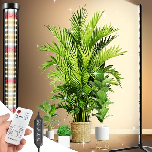 KingSom Pflanzenlampe LED Vollspektrum mit Ständer, LED Grow...