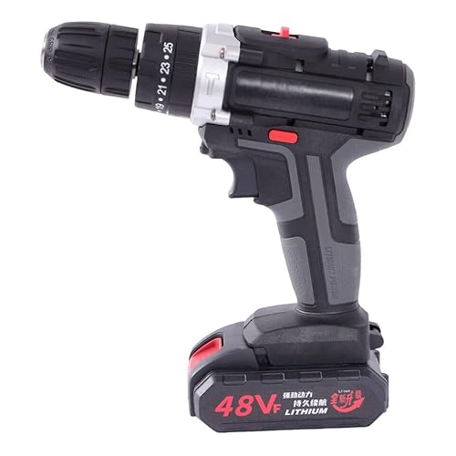 Perceuse Visseuse Percussion Sans Fil Multifonctionnel Perceuse à Percussion Electrique 1450 rpm Perceuse électrique Sans fil Alimenté par Batterie