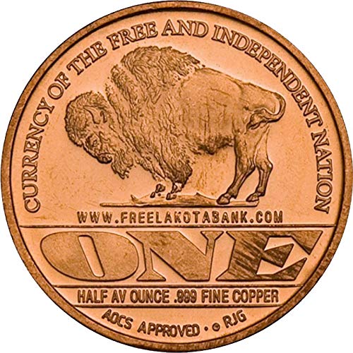 Sammelmünze: 1 Unze .999 Feines Kupfer - Hunkpapa Lakota Sioux Mit Sitting Bull Motiv | Prägefrisch In Kapsel