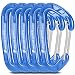 FresKaro Mousqueton, Mousquetons Porte Clé, Mousquet Aluminium, 8kN-816kg, Mousquetton Dégaines, Solide, Ultra Resistant, Multi-Fonction pour Clef, Sac à Dos, Exterieur Randonnée, Petit Mini 6cm, Bleu