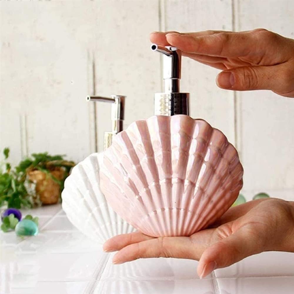 Ceramiczny dozownik mydła do łazienki, wysokiej jakości dozownik mydła i balsamu, stylowy design, idealny do łazienki lub kuchni, łatwy do uzupełnienia i czyszczenia