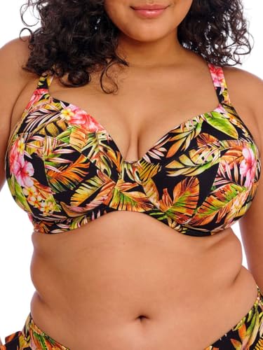 Haut de maillot Elomi Tiger Valley 36GG l'excellence du bonnet profond noir