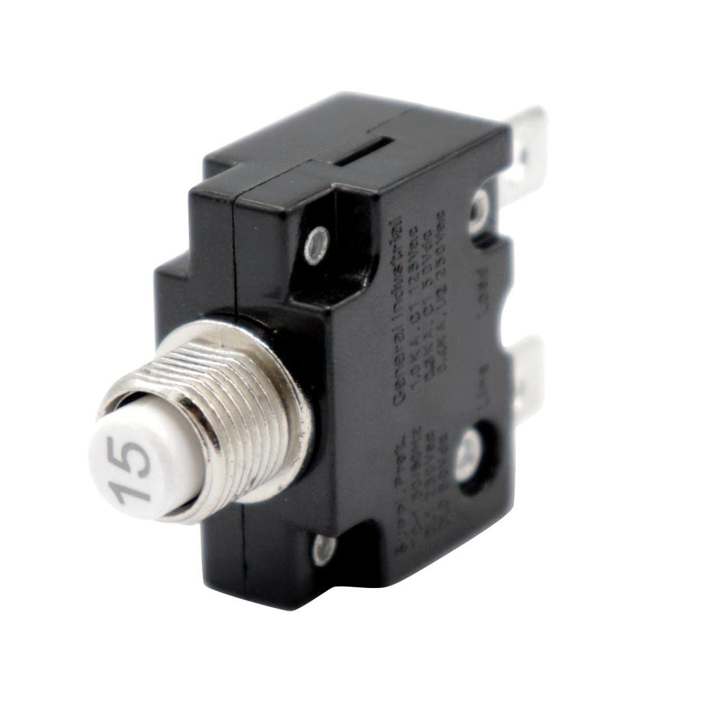 LYLA 15 Amp Push Button Resettable Terminal Circuit Breaker Panel Mount 12V-24V-image-22
