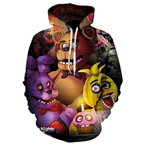 Ginnizora Anime Hoodie Novelty Long Sleeved Sweatshirt 3D Printed Hoodies Pullover With Kangaroo Pocket For Men Women Wyx-A3-L #TOP29