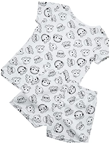 Pijama Trifil kids Short Doll Personalize, Branco c/desenho, 6