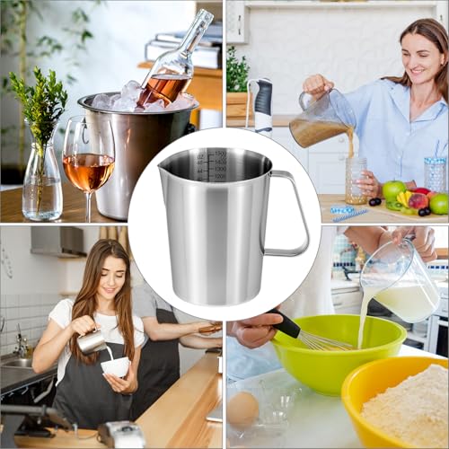 Vaso medidor de acero inoxidable QWORK 48 oz miniatura 5