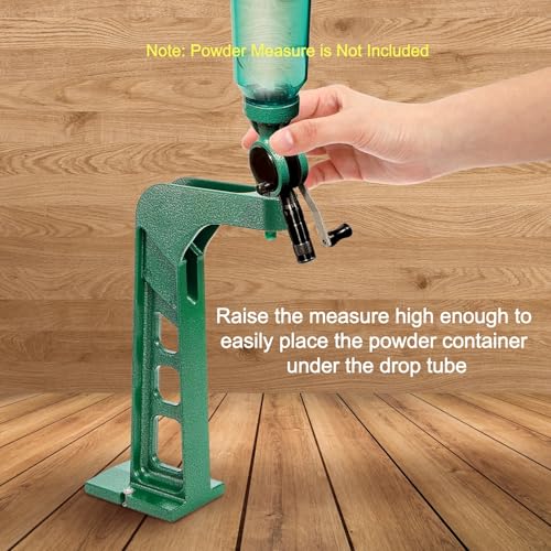 DEAYOU Powder Measure Stand with Mounting Hole, Compatible with 7/8\"-14 Thread, Professional Grade Heavy Duty Die-Cast Aluminum Construction for Reloading Equipment