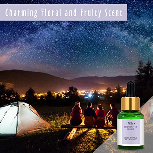 Image of Midsummer Night Fragrance Oil, MitFlor Single Scented Oil, Large Size Premium Grade Fragrance Oil for Soap & Candle Making, Summer Aromatherapy Essential Oil, Home Fragrance, 30ml