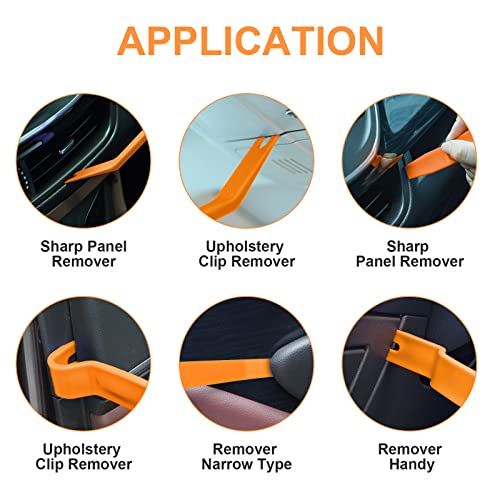 flintronic Auto Zierleistenkeile, Hebelwerkzeug Auto Set, Demontage Werkzeug Innenraum Verkleidung Set, Türverkleidung Werkzeug für Fahrzeug Innen Verkleidung Reparatur Zierleisten Keil Clip Löser