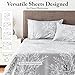 Spirit Linen home Twin Sheets Sets - Pure Microfiber 3 Piece Polyester Bed Sheets, Fitted Sheet & Pillow Cases - Twin Sheets for All Seasons (Foliage Chocolate/White, Twin/Twin XL)