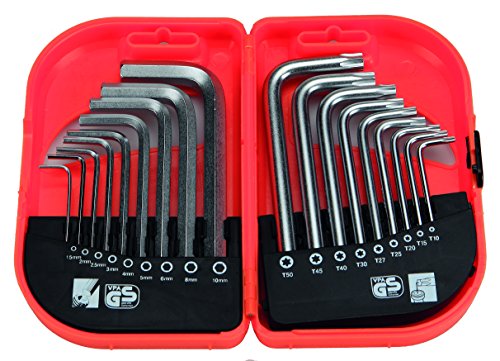 RH 170622 Llaves allen y torx, Set de 18 Piezas