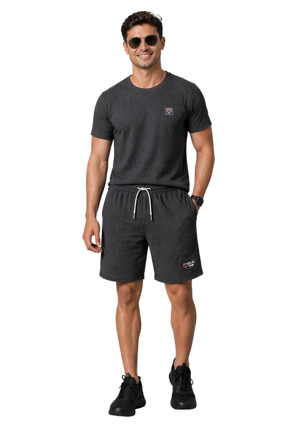 yazole Men's Tracksuit | Lycra Blend Regular Fit | Quick Dry Gym Yoga Training Tracksuit | Breathable Jacket & Track Pant Set for Travel Casual Sports Wear | Everyday Use - Steel Grey(XXL)-picture-38