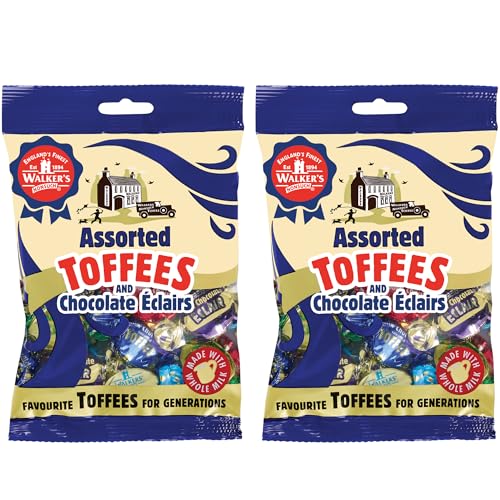 Walkers' Nonsuch Assorted English Toffees & Chocolate Éclairs – British Candy Mix with English Creamy Toffee, Milk & Dark Chocolate Covered, Banana Split & Eclairs – 5.29 Oz (Pack of 2) - image 1