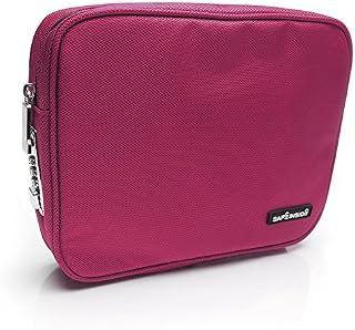 Safe Inside Large Locking Privacy Pouch with Steel Tether Cable, 7.5 Inches