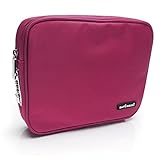 Safe Inside Large Locking Privacy Pouch with Steel Tether Cable, 7.5 Inches by 10.5 Inches, Pink