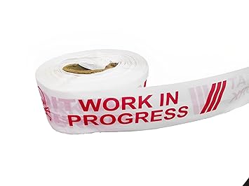 BRUSH HOUSE Caution/Work in Progress/Danger Barricade Tape 3 Inches (300 Mtr Roll)
