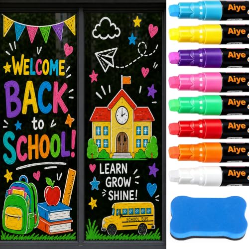RUEGGVAT Chalk Markers 8 Colors