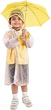 Haus And Kinder Rainwear For Girls - Pack Of 1 | Clear Pink | Raincoat For Kids 3-4 Years Girls | Raincoat For School Girls
