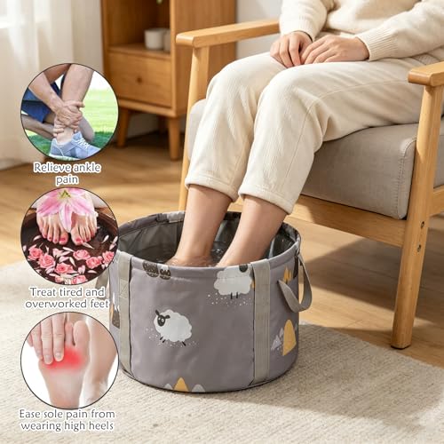 Bolsa plegable portátil para spa de pies, mediana miniatura 4