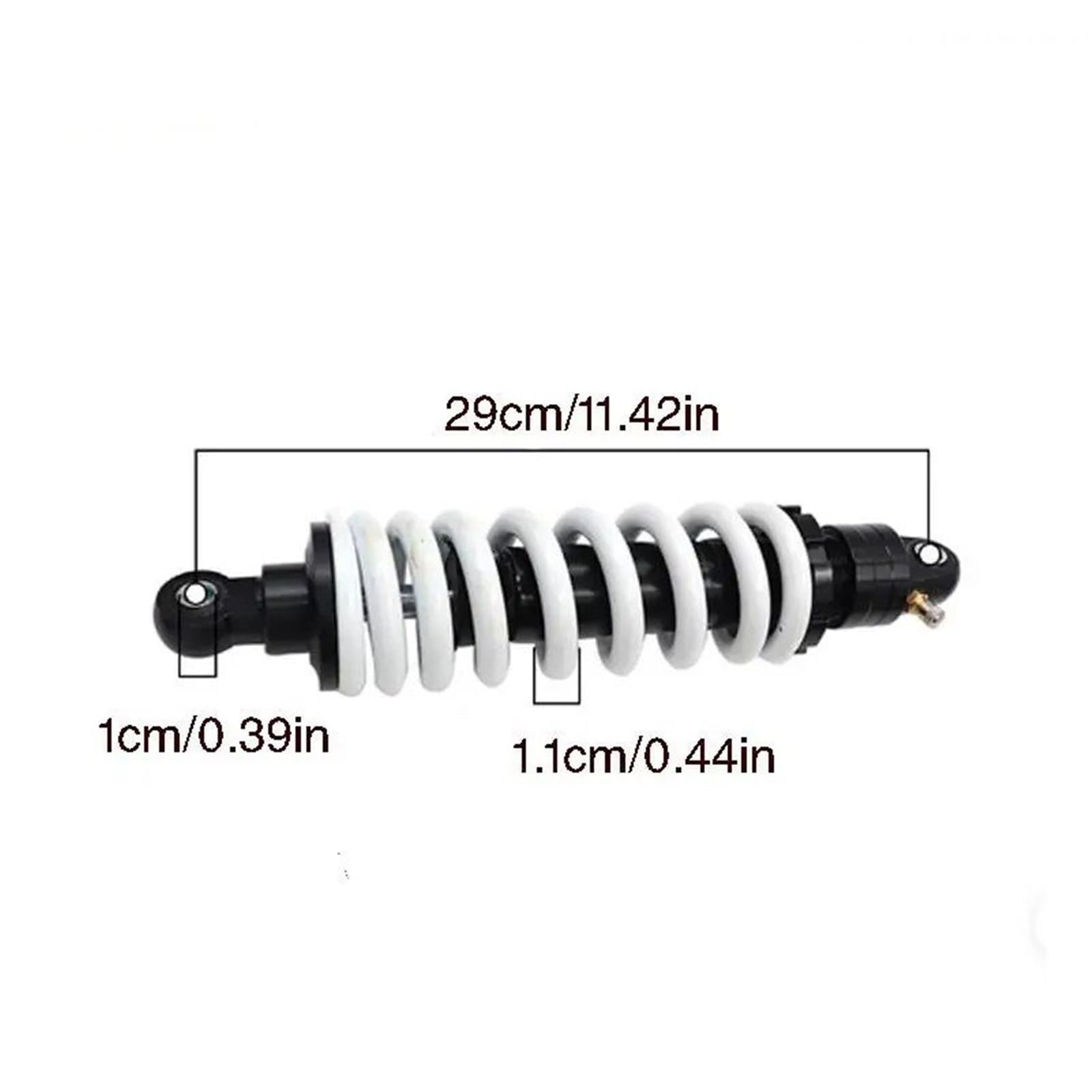 Amortiguador gas presión puntal trasero Amortiguador Trasero De Alto Rendimiento De 290 Mm, 360 Mm Y 380 Mm Con Amortiguación Ajustable Para Motocicleta Todoterreno Y ATV.(Rear shock 360MM)