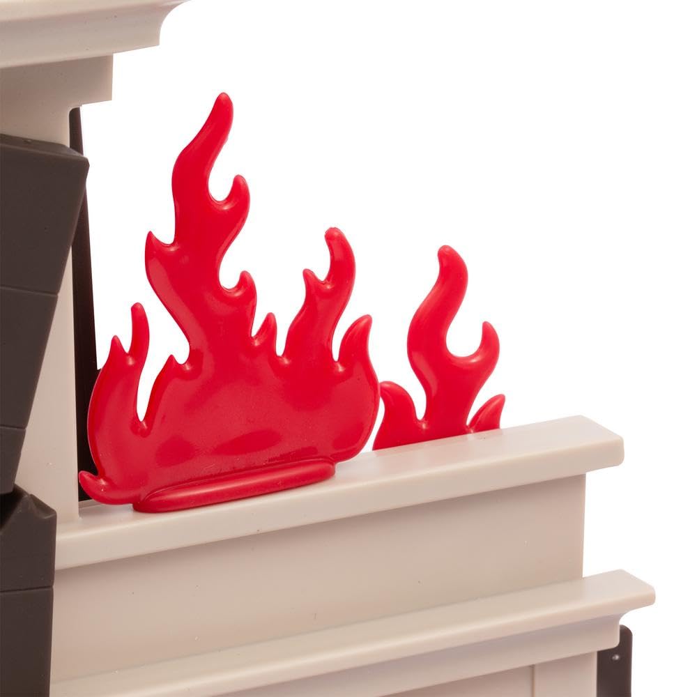 Giochi Preziosi Vigili Del Fuoco- Playset Che Include Palazzo In Fiamme, Veicolo A Ruota Libera Dei Vigili Del Fuoco, Pompiere 7 Cm Ricco Di Accessori E Dettagli Per Bambini A Partire Dai 4 Anni
