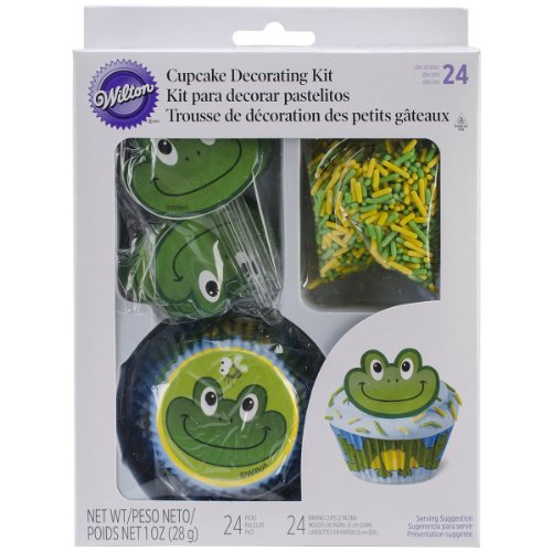 Wilton 48 Count Frog Cupcake Decorating Kit