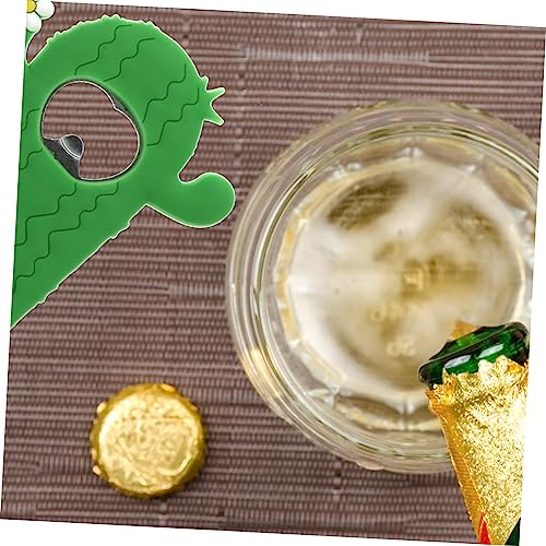 Joli e-bouchon décapsuleur cactus magnétique au design vert original - 4