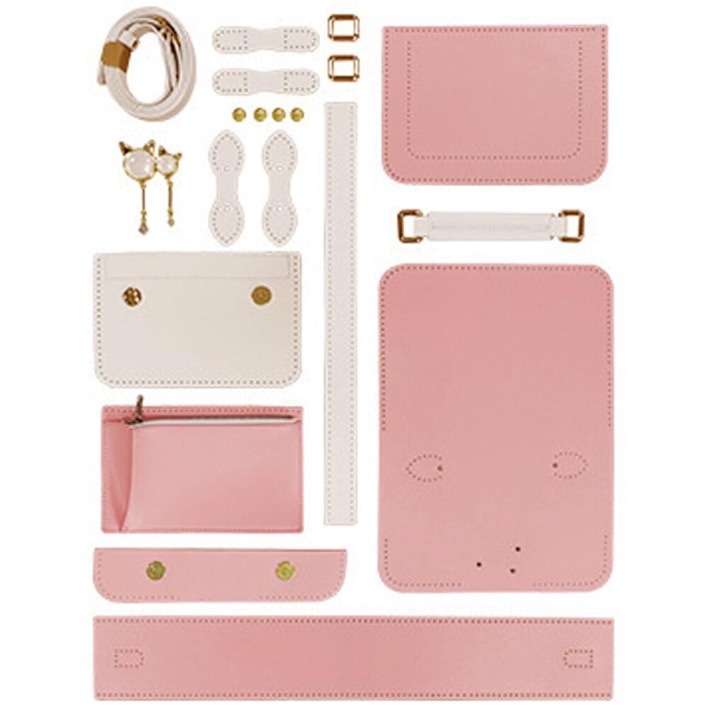 DIY Leather Handbag Making Kit Pu Leather Craft Sewing Bag Material Knitting Crochet Making Sets Handmade All Accessories for - Image 4