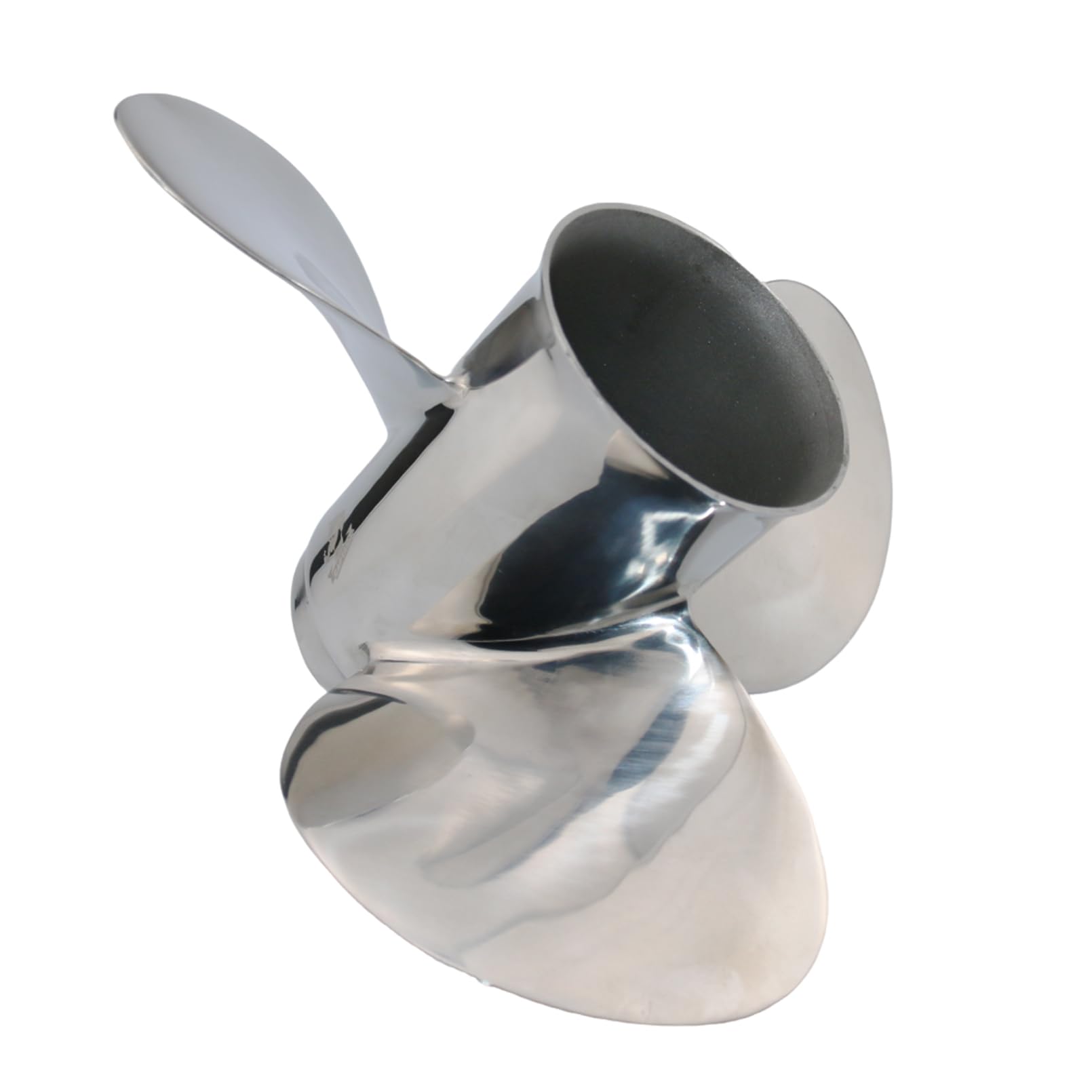 Elica fuoribordo in acciaio inox, 10 Spline Dente Match per motori fuoribordo Yamaha 20-30HP, RH, 3 lame
