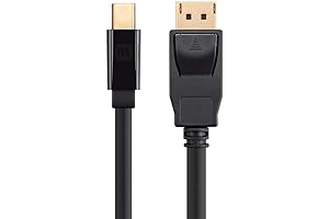 Monoprice Mini DisplayPort to HDMI Cable - 15 Feet, 4K Capable, Supports...