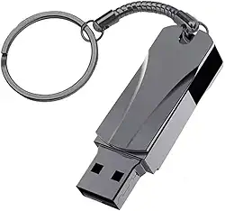 PENDRIVE METALIZADO DE 1TB E 2TB, COM INTERFACE USB 3.0, COMPATÍVEL COM LAPTOP, NOTEBOOK, DESKTOP E CELULARES, NAS CORES PRATA E PRETO. (PRETO, DE 2TB)