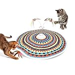 Potaroma Cat Toys Chargeable, 3in1 Hide and Seek, Automatic Interactive Fun, Fluttering Butterfly, Moving Feather, Kitten Wand, Indoor Kitty Exercise Kicker 22.8 Inch Cover for All Breeds