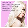 Bold Uniq Purple Hair Mask - Toner for Blonde, Platinum, Bleached, Silver, Gray, Ash & Brassy Hair -Remove Yellow Tones, Reduce Brassiness & Condition Dry, Damaged Hair -Cruelty Free & Vegan -6.76oz