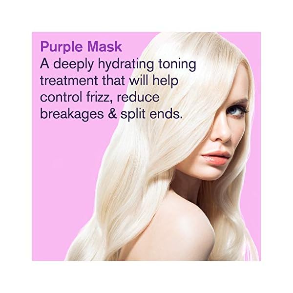 Bold Uniq Purple Hair Mask - Toner for Blonde, Platinum, Bleached, Silver, Gray, Ash & Brassy Hair -Remove Yellow Tones, Reduce Brassiness & Condition Dry, Damaged Hair -Cruelty Free & Vegan -6.76oz