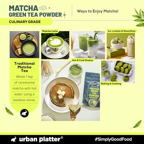Image of Urban Platter Japanese Culinary-grade Matcha Green Tea Powder, 20g (Sourced from Shizuoka, Japan | Stone-Ground | Antioxidant-rich)